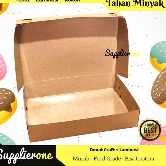 

Terbaik!!-023 Dus Donat Craft Laminasi / Box Donat / Kemasan Donat / Wadah Donat