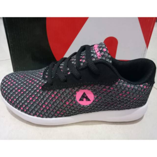 Sepatu Anak Cewek Original Airwalk Jellen Abu Pink Tekstur