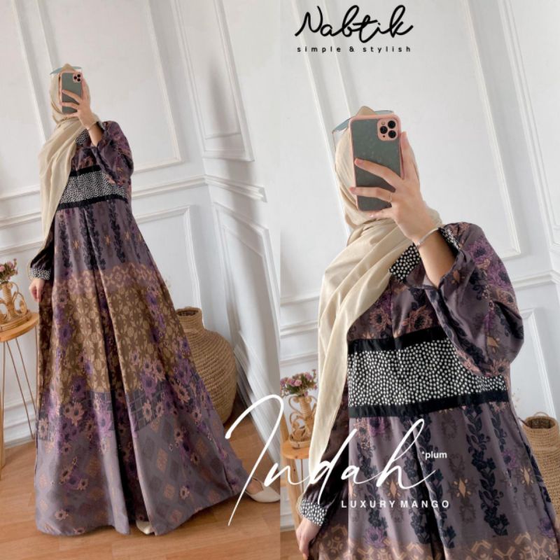 Indah Dress Original By Nabtik