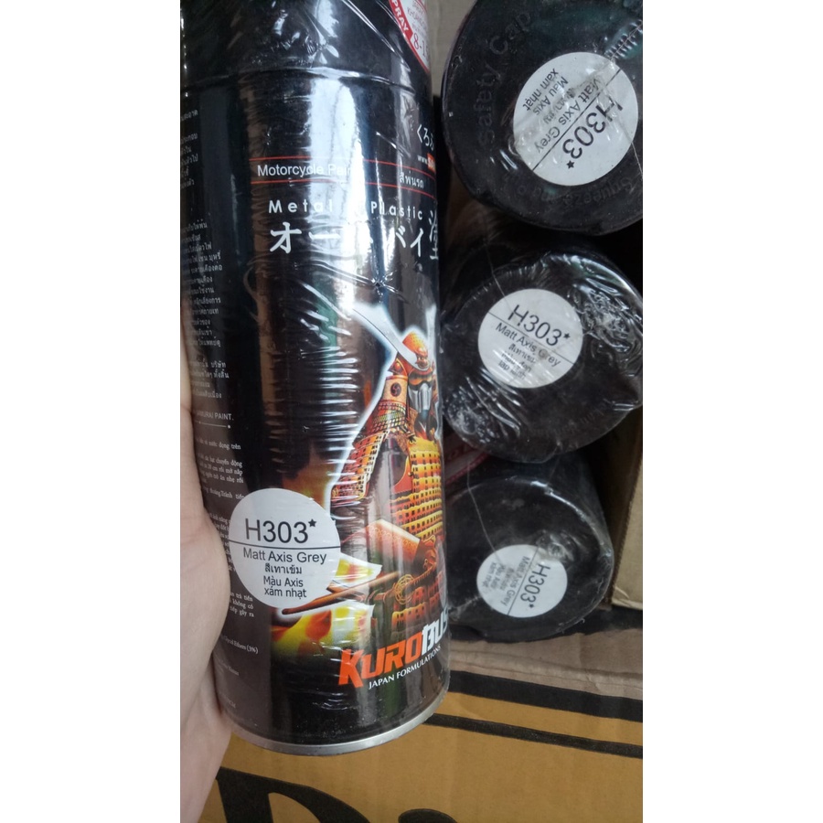 cat semprot samurai pilok pilox samurai matt axis grey h303 400ml