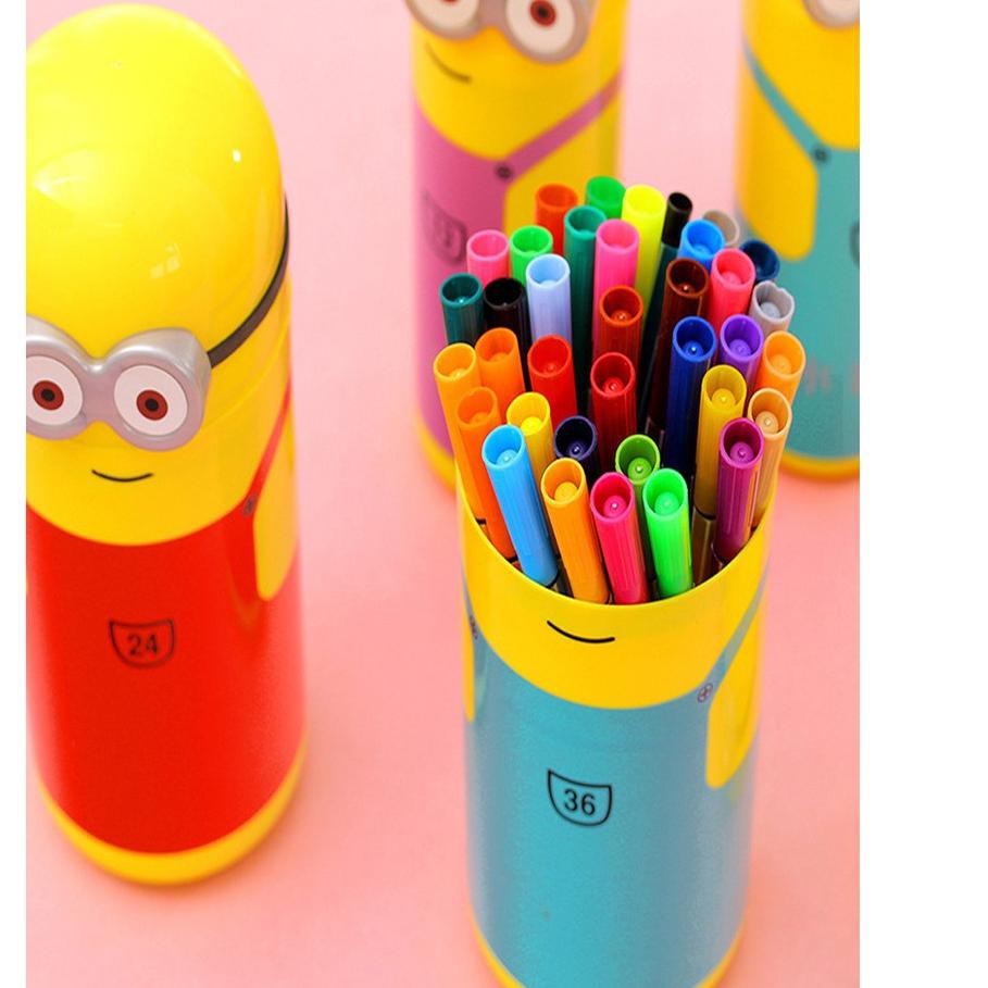 

<<#RTG_156 Fygalery Spidol Minion 36 Warna Spidol Lucu Pensil Cat Warna Cair Alat Seni Lukis Menggam