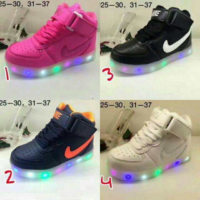 Nike Force One Led kids #sepatu anak lampu murah import