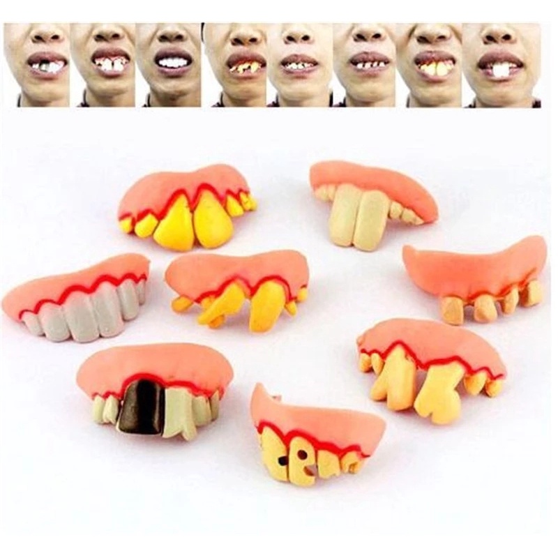 10pcs Gigi Palsu Untuk Dekorasi Halloween / April Mop