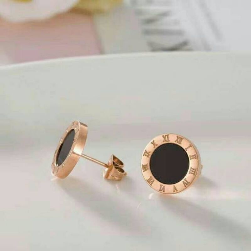 anting titanium premium tusuk angka romawi