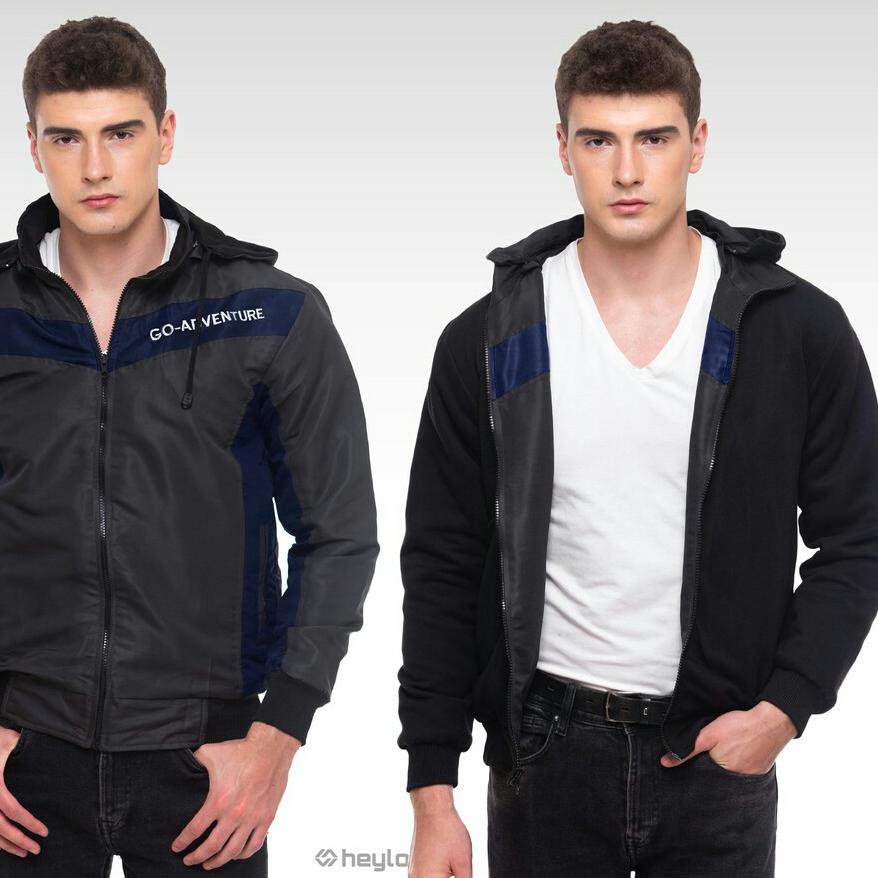 ☀ Jaket Pria Outdoor Waterproof Original Jaket Bomber Semi Parka Jaket Cowok Parasut Jumbo ✽