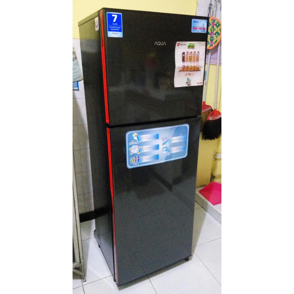 Kulkas 2 Pintu AQUA Sanyo AQR D270 DS LS 220 Liter Tinggi 153 Cm No Frost Ice Twist