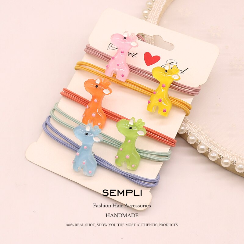 OVERFLOWS.ID Ikat Rambut Anak Dan Dewasa Kartun Karakter Lucu Frosted Beads Hairtie