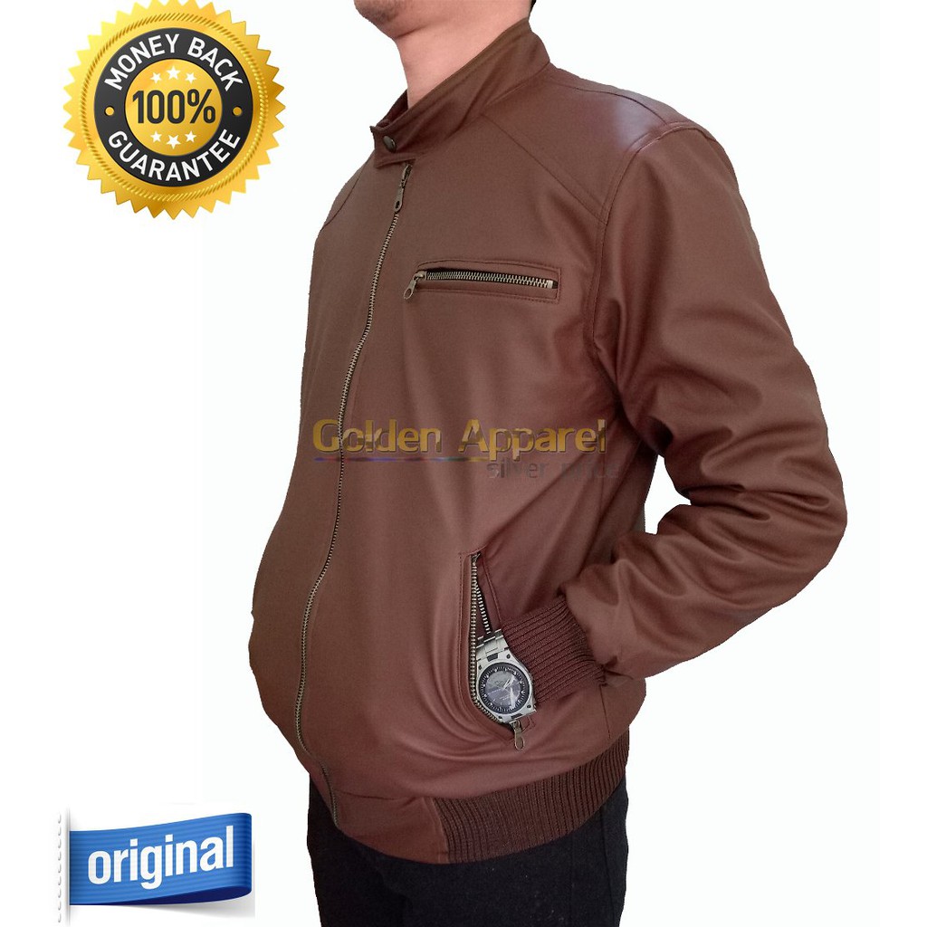 TERKEREN kulit sintetis - jaket kulit - jaket bomber - jaket parka - jaket bomber kulit - jaket pri