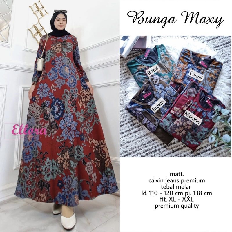 Carmy Dress 2 - Gamis Calvin Jeans Terbaru LD110+ / 023-6638