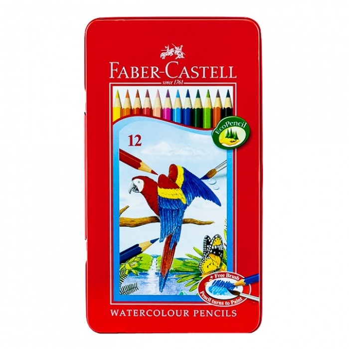 

Pensil Warna Faber Castell 12 L Water Colour Tin case #115913 Kaleng - SHSNP