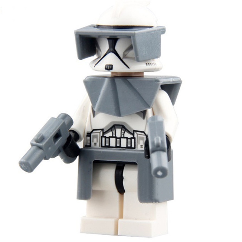 1pc Mainan Puzzle Balok Bangunan Model Stormtrooper Star Wars Bahan ABS Untuk Anak