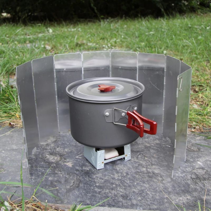 Penahan Angin Kompor Portable Camping Stove Windshield