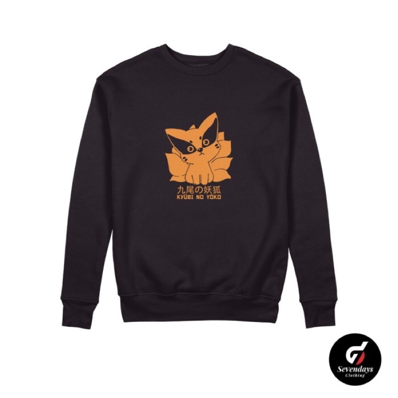 Sweater Crewneck Kurama Kyuubi Anime Naruto Boruto Sevendays Clothing