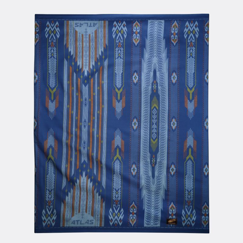 Sarung ATLAS Idaman 555 Harmoni Motif BHS SIF Biru