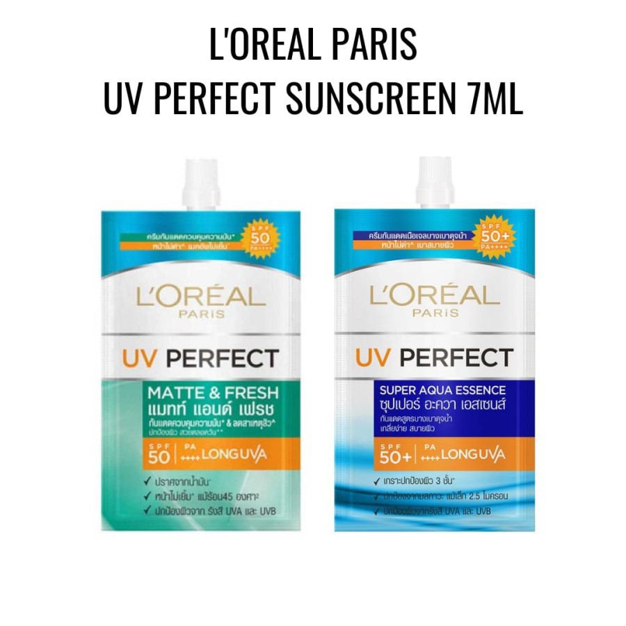 *NEW* Loreal L'oreal Paris UV Perfect Sunscreen SPF 50/PA++++ Sachet 7ml