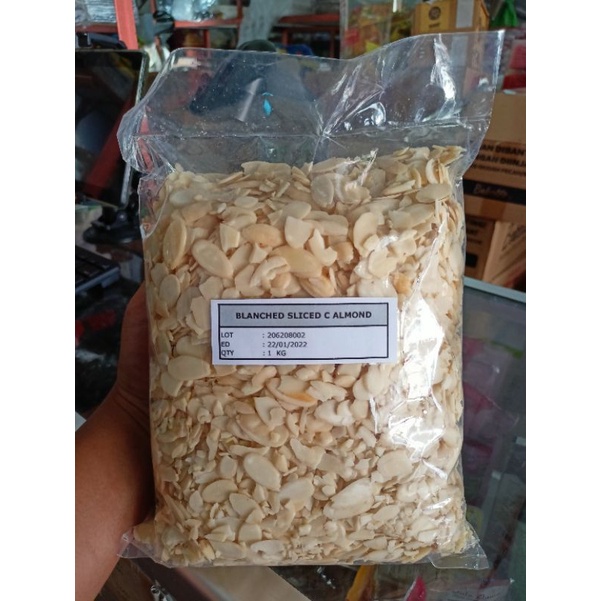 

Kacang Almond Slice / Kacang Almond potong 100gr dan 50 gr