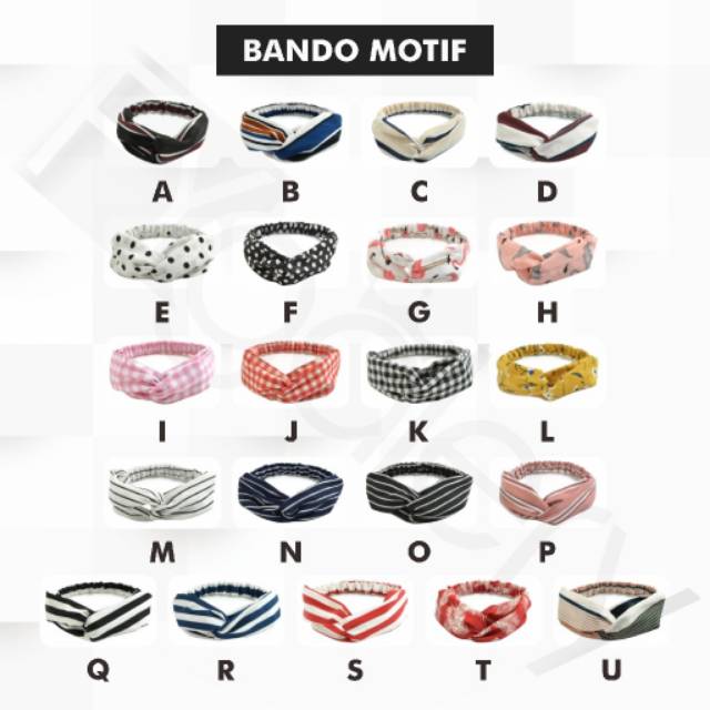 Medan Termurah korean style Motif import bando cantik
