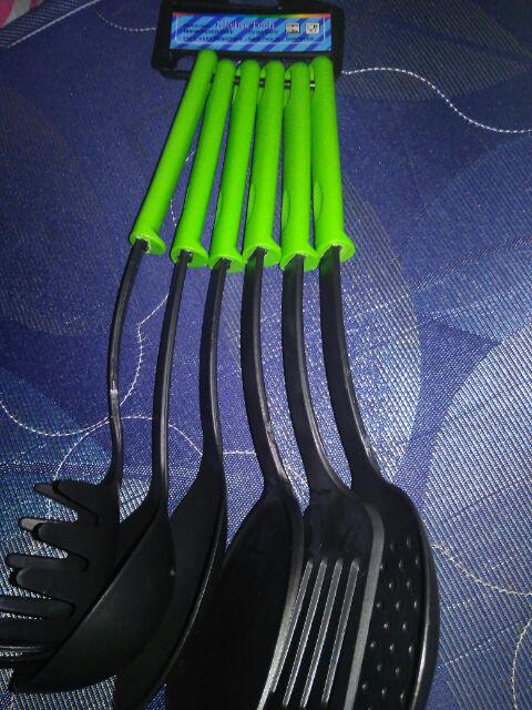 [cod] Sodet Set Warna Isi 6 Pcs / Kitchen Tools / Peralatan Masak Sutil Spatula Centong