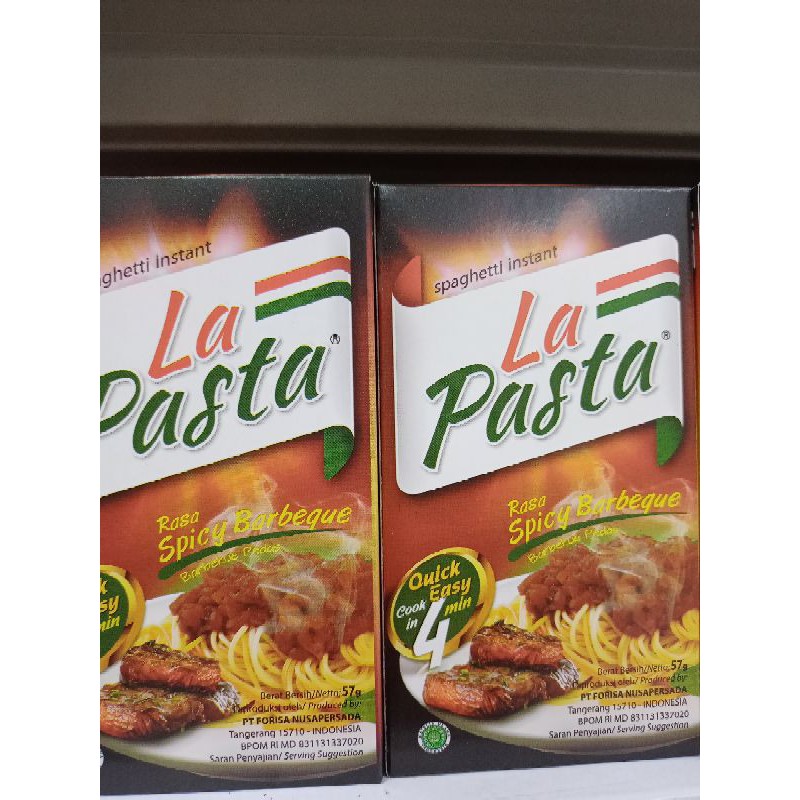 

La Pasta Rasa Spicy Barbeque 57 dan Rasa Cheese Bolognese 59g