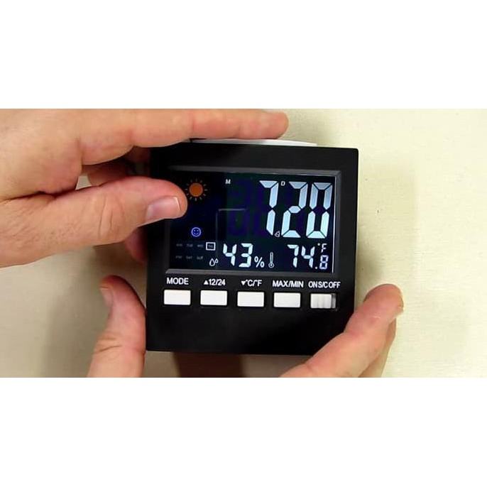 Jam Multifungsi Digital Led Thermometer Sensor Suara Dan Getar - Kecil