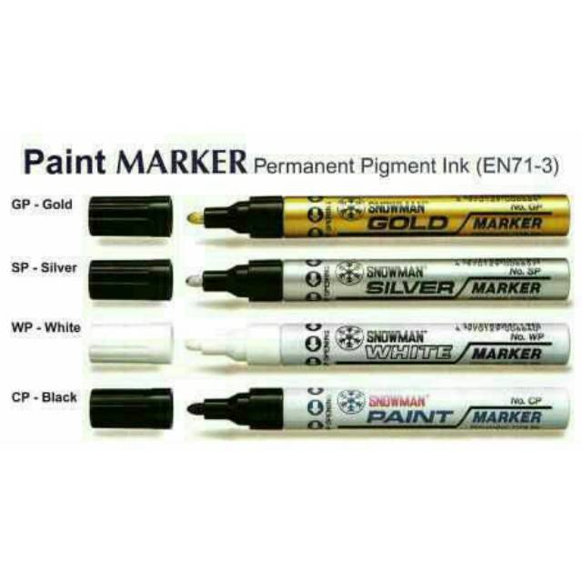 

Spidol SNOWMAN Permanent Paint Marker / Spidol Permanen SNOWMAN Paint Marker