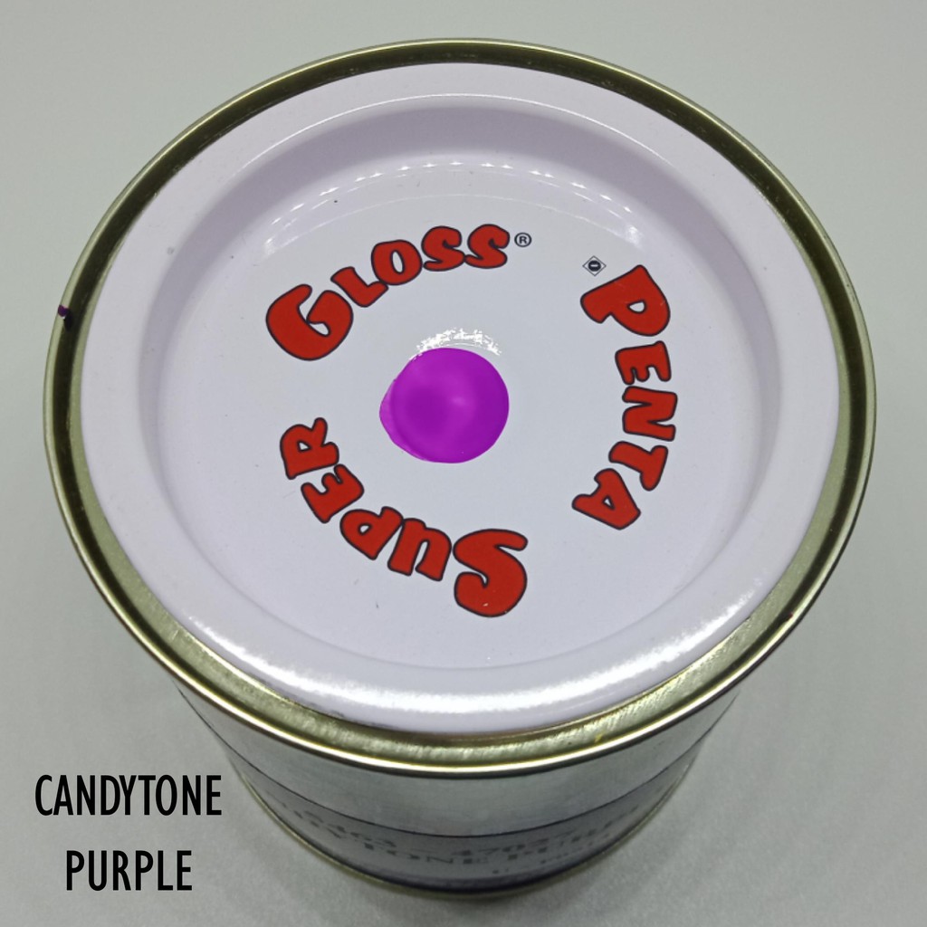 CAT PENTA CANDYTONE PURPLE 200 gram - cat candy ungu - cat candytone ungu - cat penta candy purple - cat ungu candy penta super gloss