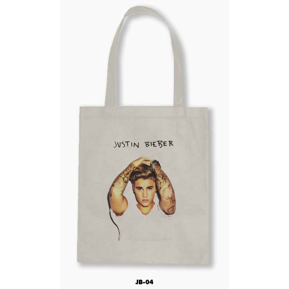 TOTE BAG BLACU - JUSTIN BIEBER