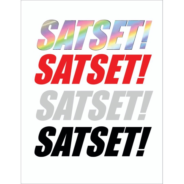 SATSET STICKER CUTTING MOTOR STICKER VIRAL