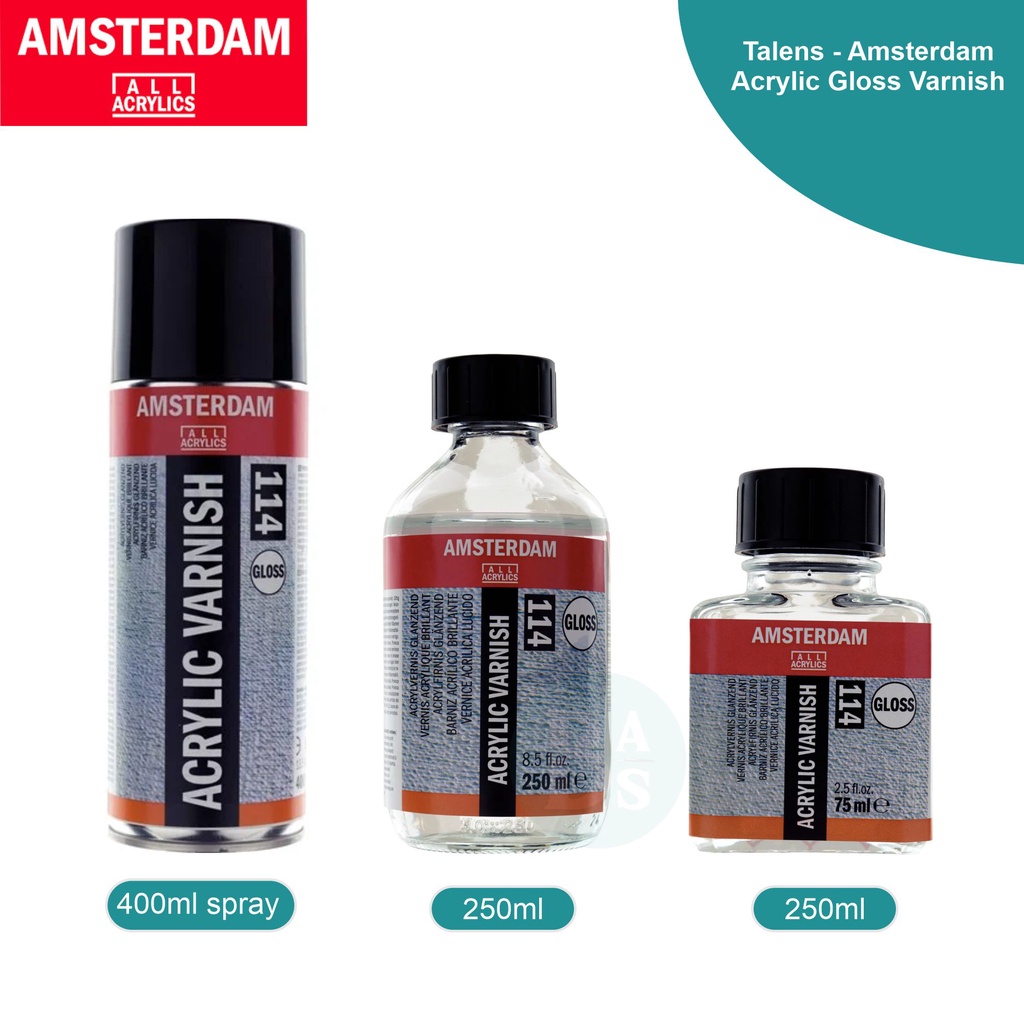 

Talens - Amsterdam Acrylic Gloss Varnish 75ml + 250ml + (400ml spray)