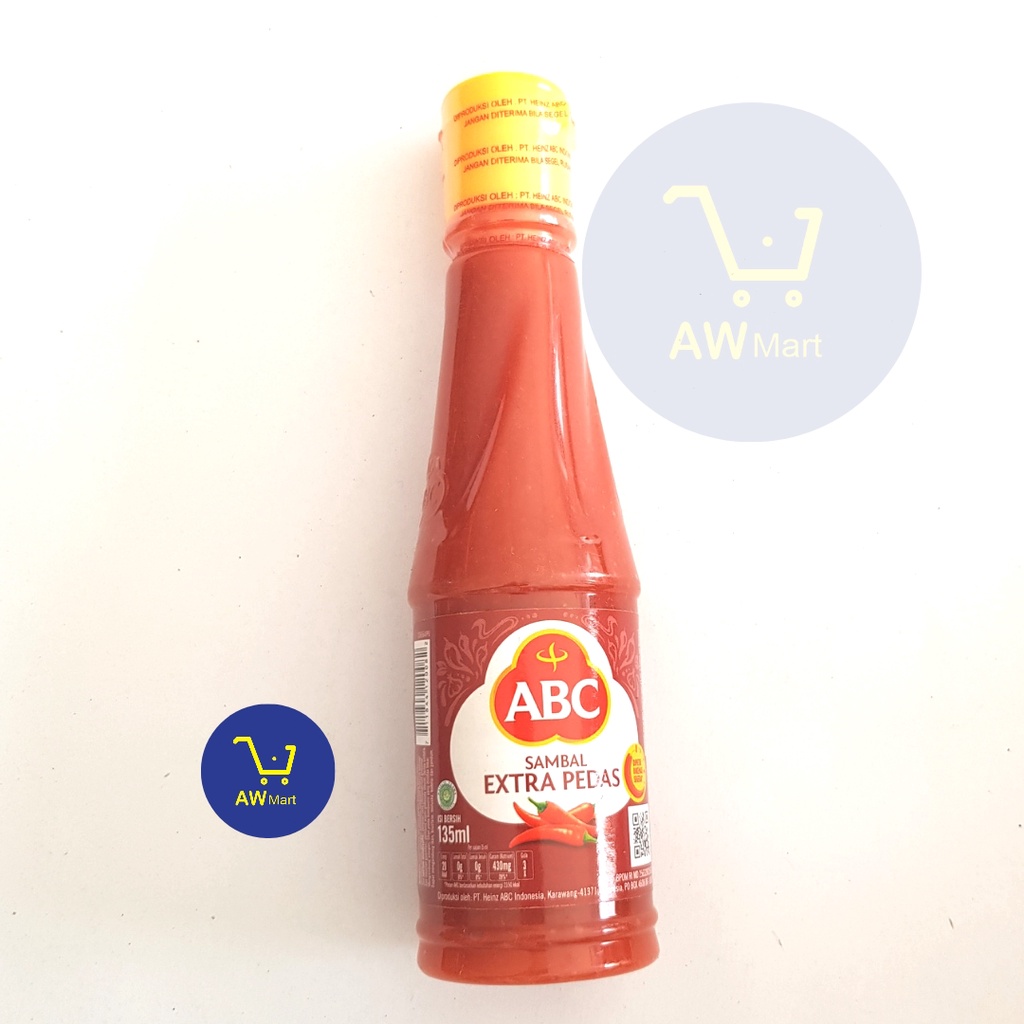 SAOS SAMBAL &amp; TOMAT ABC EXTRA PEDAS 135 ML -  ABC TOMAT BOTOL KECIL - KEMASAN BOTOL PLASTIK - ABC SAMBAL ASLI