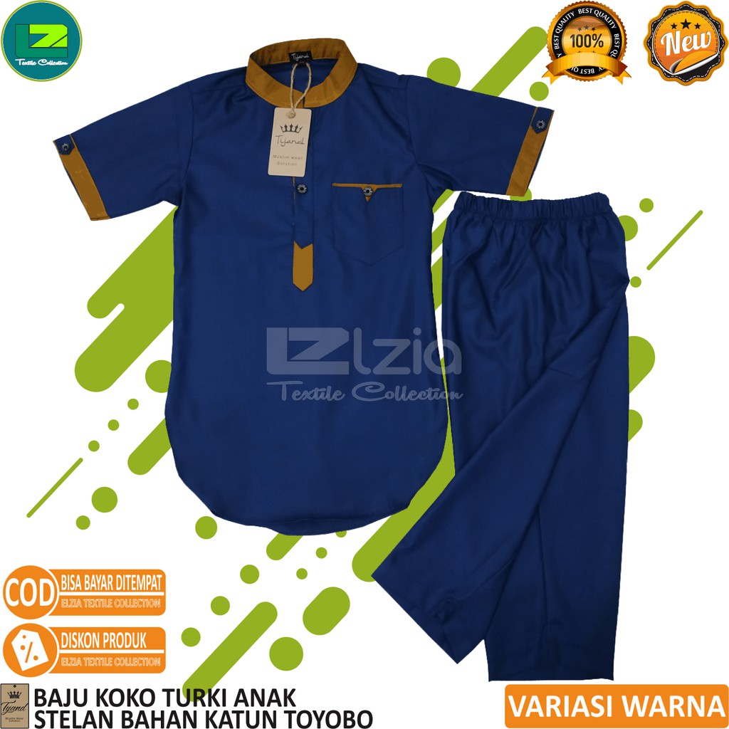 BAJU KOKO SETELAN ANAK LAKI - LAKI BAHAN TOYOBO 1 - 6 THN