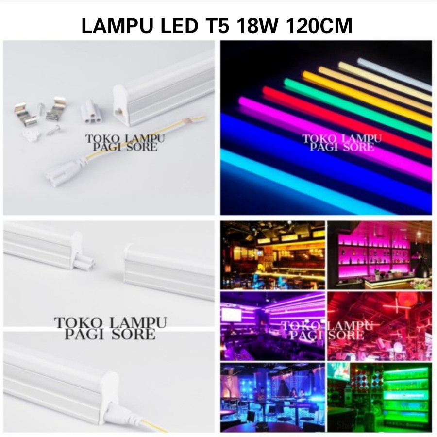 Lampu TL Neon T5 LED 19W Tube Warna Warni/Lampu neon led