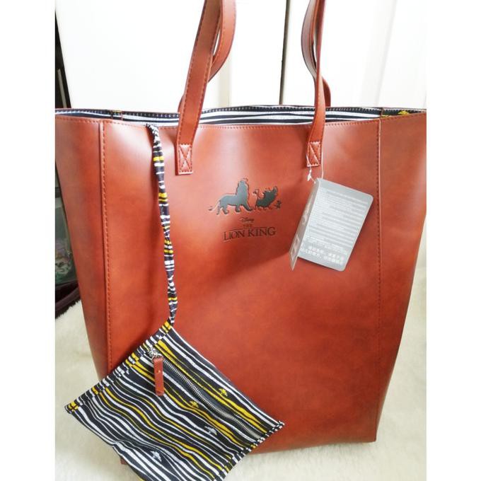 Ready stock tas tote wanita♎ Disney lion king large tote bag - brand new & authentic from Disney