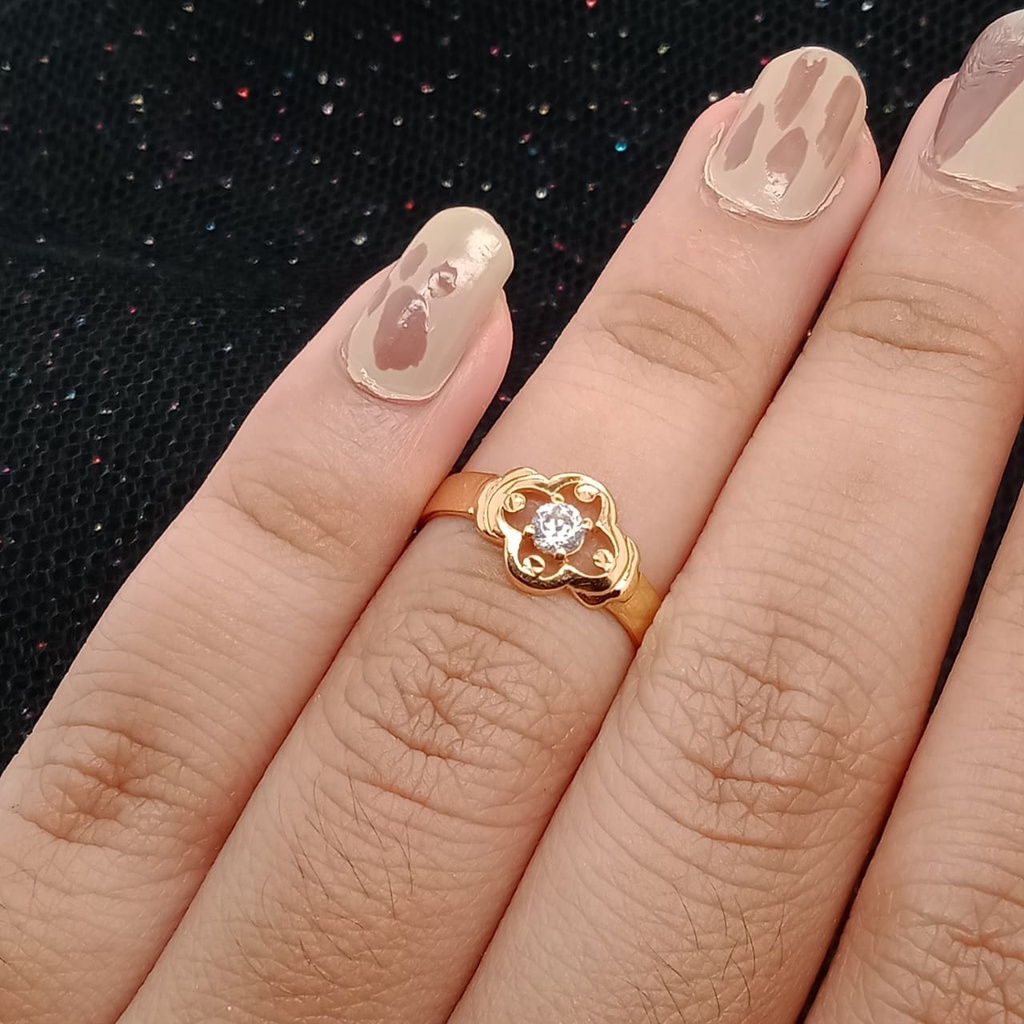 Cincin Emas 17K - 1.65 gr Kadar 750 - 1303