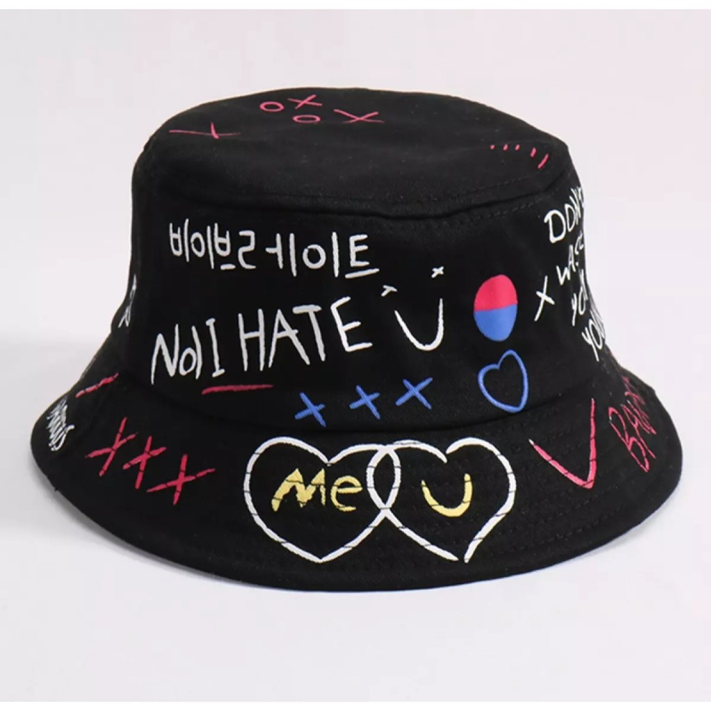 TOPI BUCKET HAT KOREA COWOK / CEWEK KEKINIAN