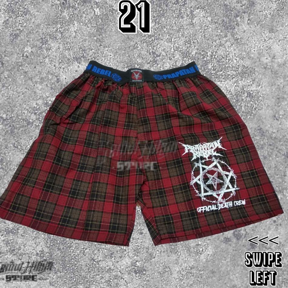 Obral Hemat [GESER KIRI] Meshort Boxer Kotak / Celana Pendek Boxer / Kolor / Daleman Karet Pria Kota