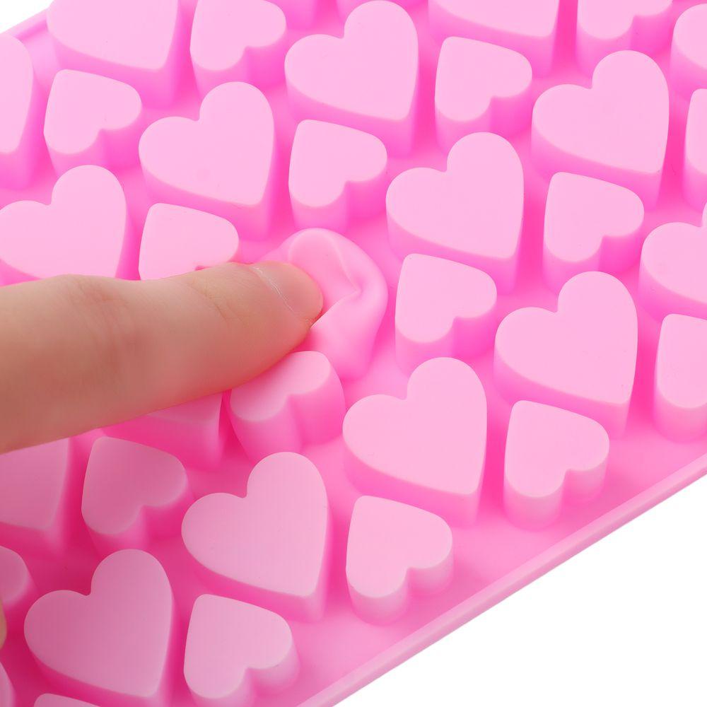 Solighter Cetakan Silikon 3D DIY Es Batu Permen Valentine Coklat Mini Heart Mould