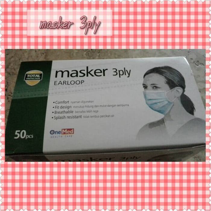 Masker earloop 3ply
