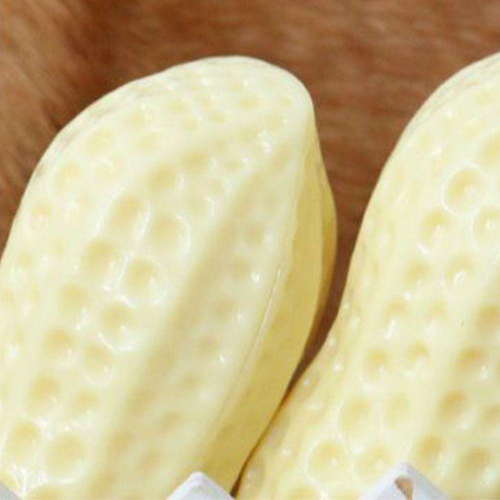 Solighter Peanut Dog Mainan Gerinda Aksesoris Squeaker Tahan Gigit Bola Mainan Hewan Peliharaan