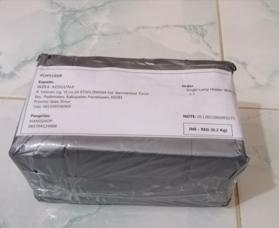 Single Lamp Lampu Holder With Socket Soket Umbrella Payung E27