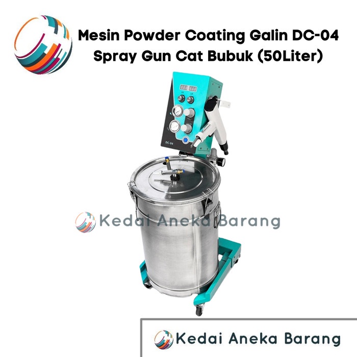Mesin Powder Coating Electrostatic Spray Gun Machine Galin DC-04 DC04 50L 50 Liter Oven Coat Paint P