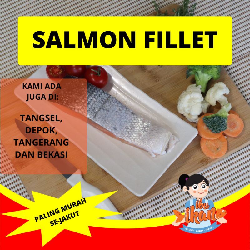 

NORWEGIAN SALMON TROUT FILLET 200 GRAM (+/-) FRESH BEKU FROZEN UNTUK SASHIMI SUSHI MENTAI