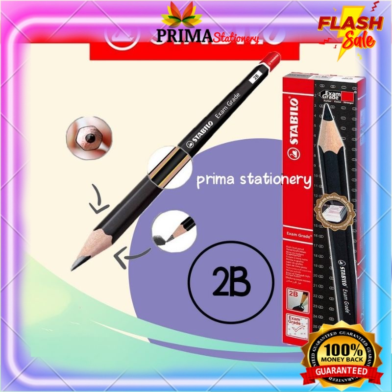 

Pensil 2B Stabilo Exam Grade original 100%