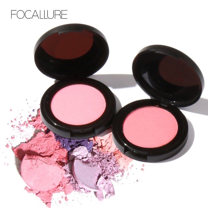 TIKTOK - Focallure Single Blush On FA25 Natural Blush on Sweet Face Cheek Make Up Powder-Blushed