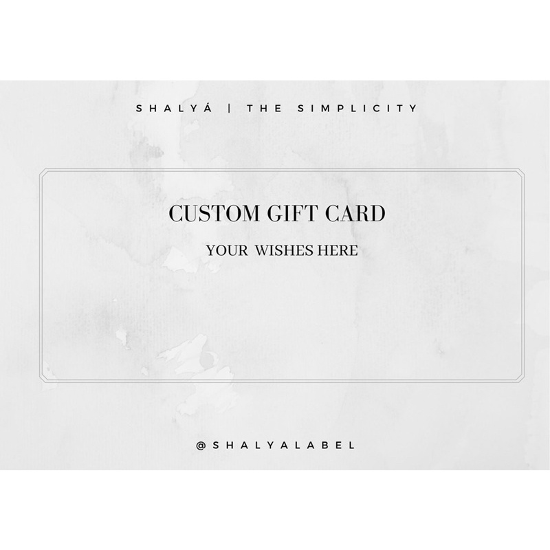 

GIFT CARD | Shalyá Label