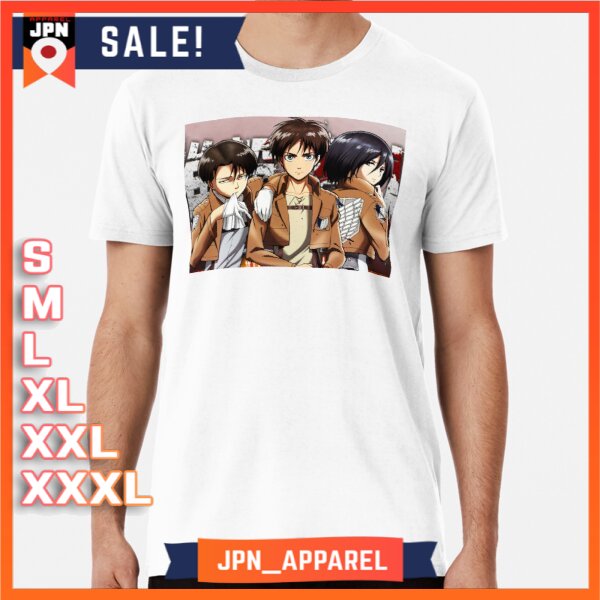 Kaos Baju Eren Mikasa - Anime T-Shirt Premium