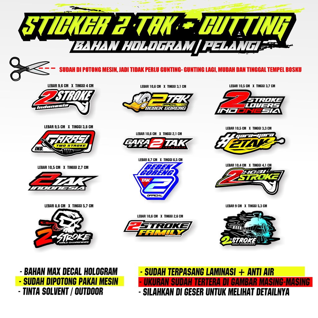 sticker 2 tak terbaru / sticker two stroke viral / sticker bebek goreng / sticker dua tak indonesia / sticker gara gara 2 tak / sticker rx king / sticker 2 tak / dua tak indonesia / sticker 2 tak lovers / sticker fiz r