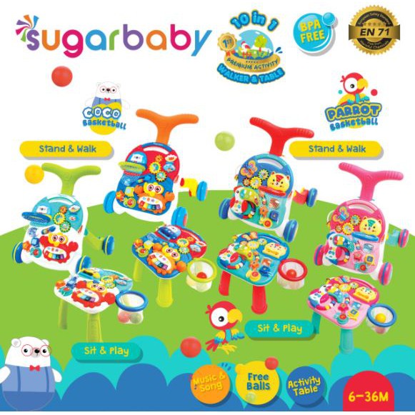 Sugar Baby Walker &amp; Table Push Walker Baby Walker Mini Car Walker Table SugarBaby