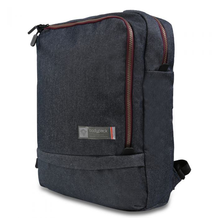 Jual TAS RANSEL LAPTOP BODYPACK SALVO NAVY ORIGINAL Diskon