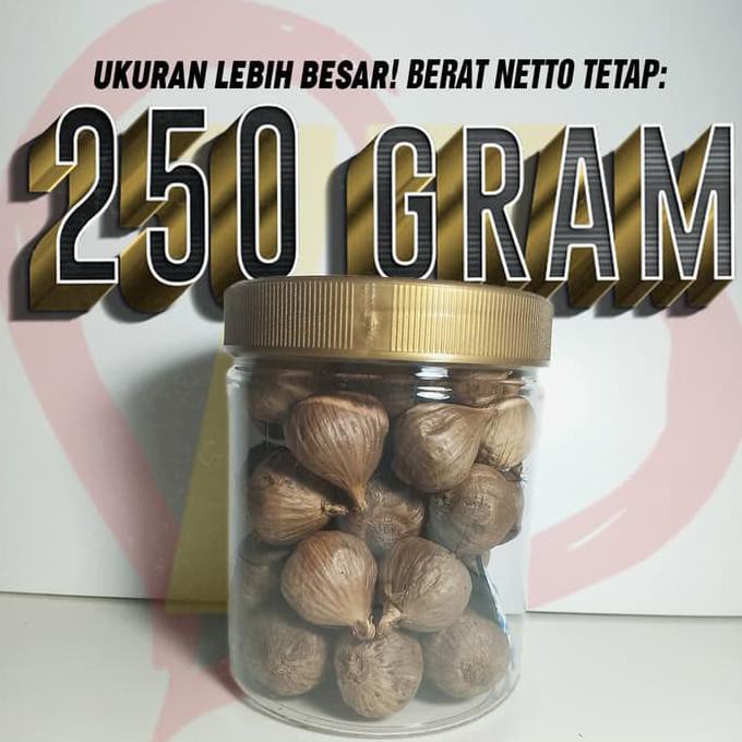 

Hbirf845- Premium! Bawang Tunggal Hitam Lanang/Black Garlic Herbal 250 G 457S